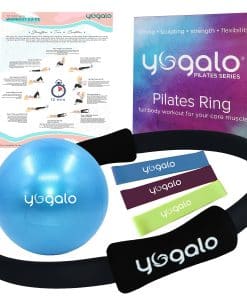 Set de Anillo y Pelota de Pilates con 3 Bandas de -Negro