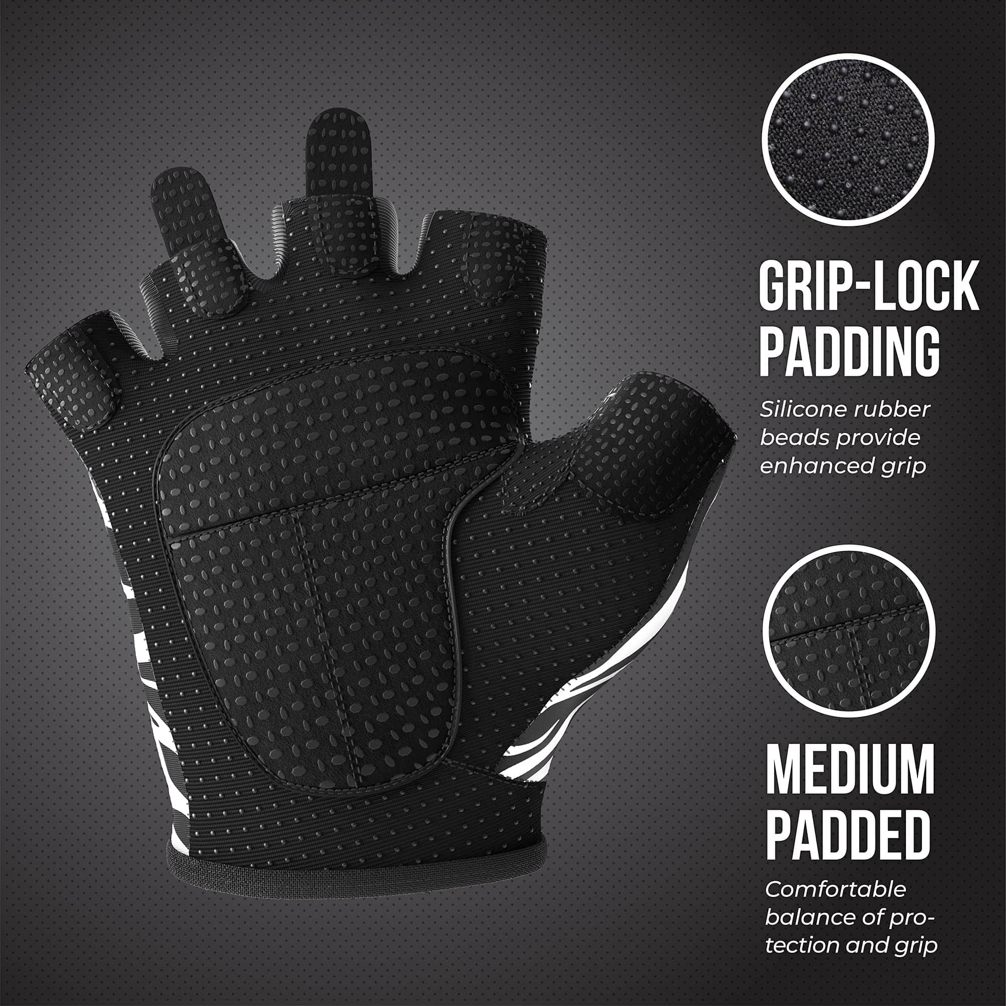 Guantes de Levantamiento y Remo Estampados de Cebra de la - Imagen 3