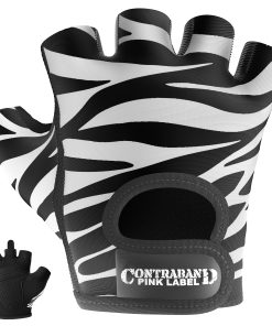 Guantes de Levantamiento y Remo Estampados de Cebra de la