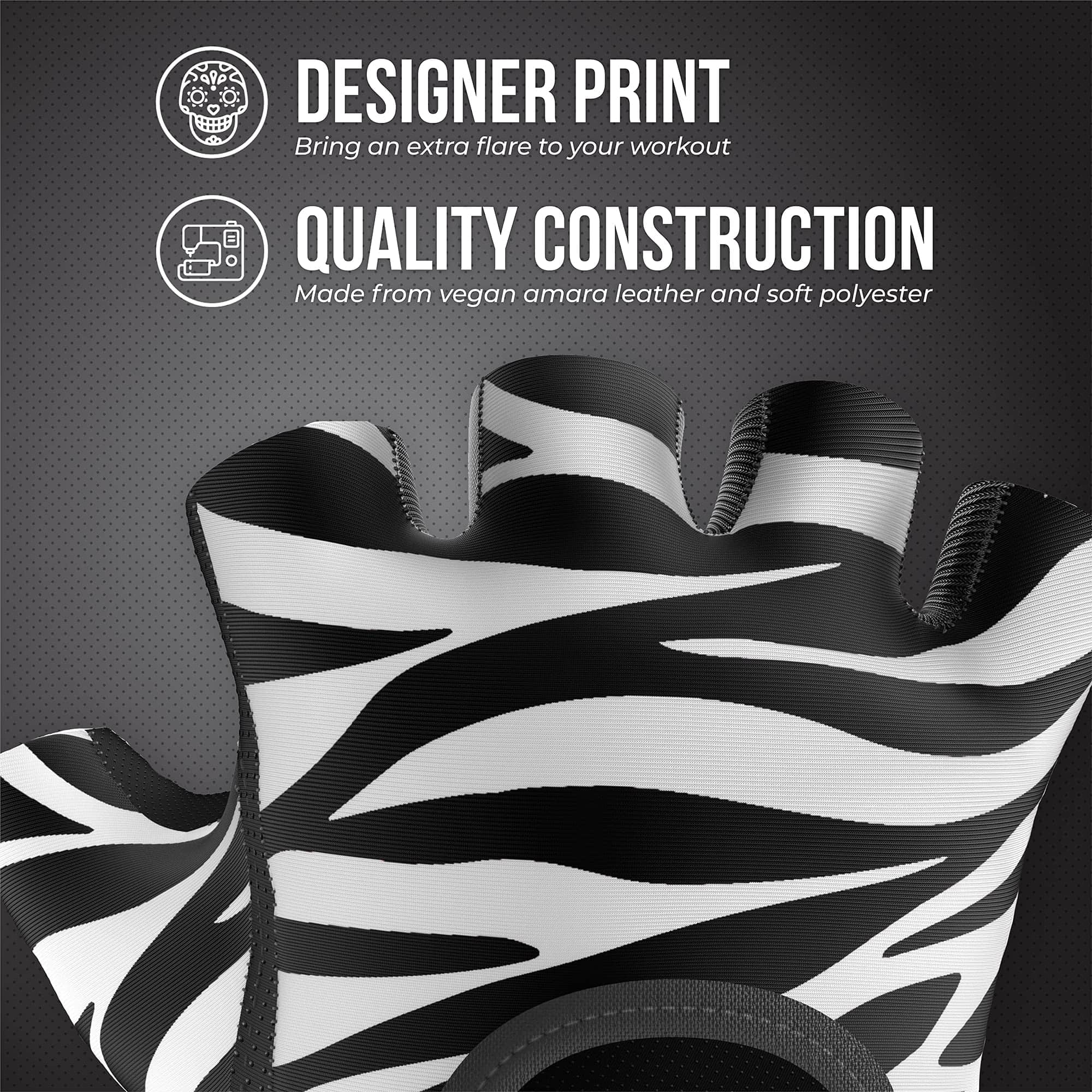 Guantes de Levantamiento y Remo Estampados de Cebra de la - Imagen 4