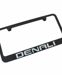 Marco de Placa de Licencia GMC Denali Negro de Metal