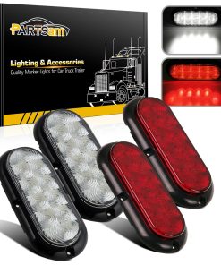 Partsam 4Pcs 6 Pulgadas Luz de Cola LED Ovalada para