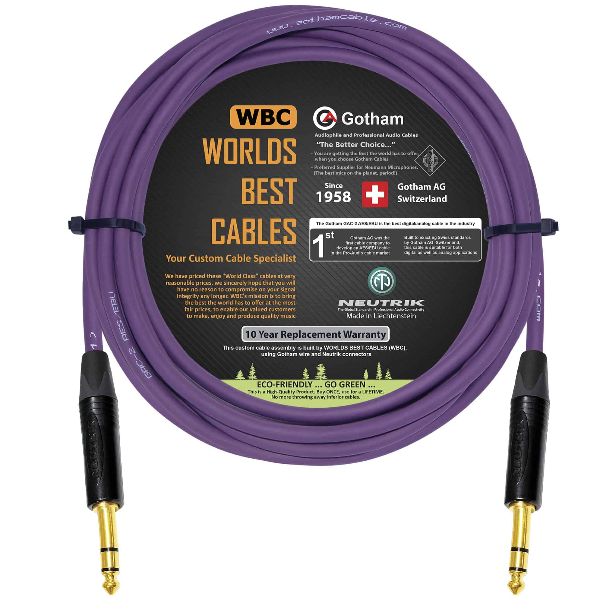 Cable de Audio Digital y Analógico Balanceado Gotham GAC-2
