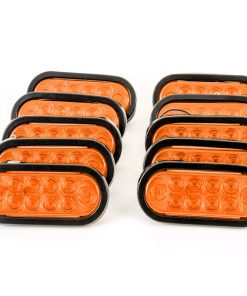 Luz Ámbar LED Redonda de Estacionamiento o Señal de Giro de