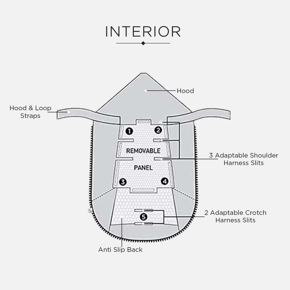 7AM Enfant Universal Stroller Footmuff - Saco -Heather Grey - Imagen 4