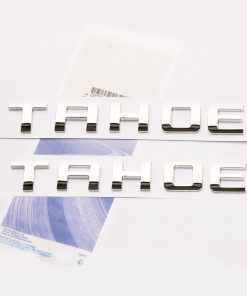2Pack OEM Chrome Tahoe Emblemas Letras Logo Compatible con