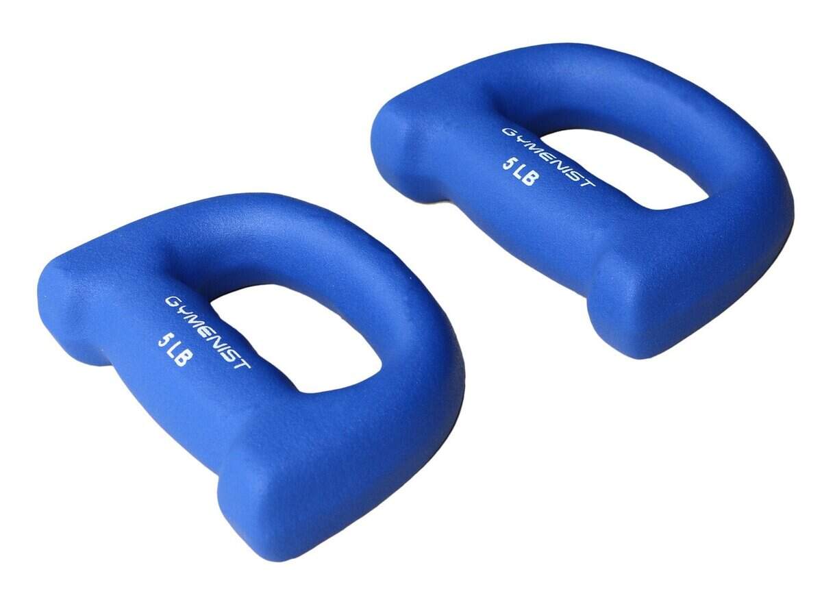Set de 2 Pesas de Neopreno con Forma de Mano para