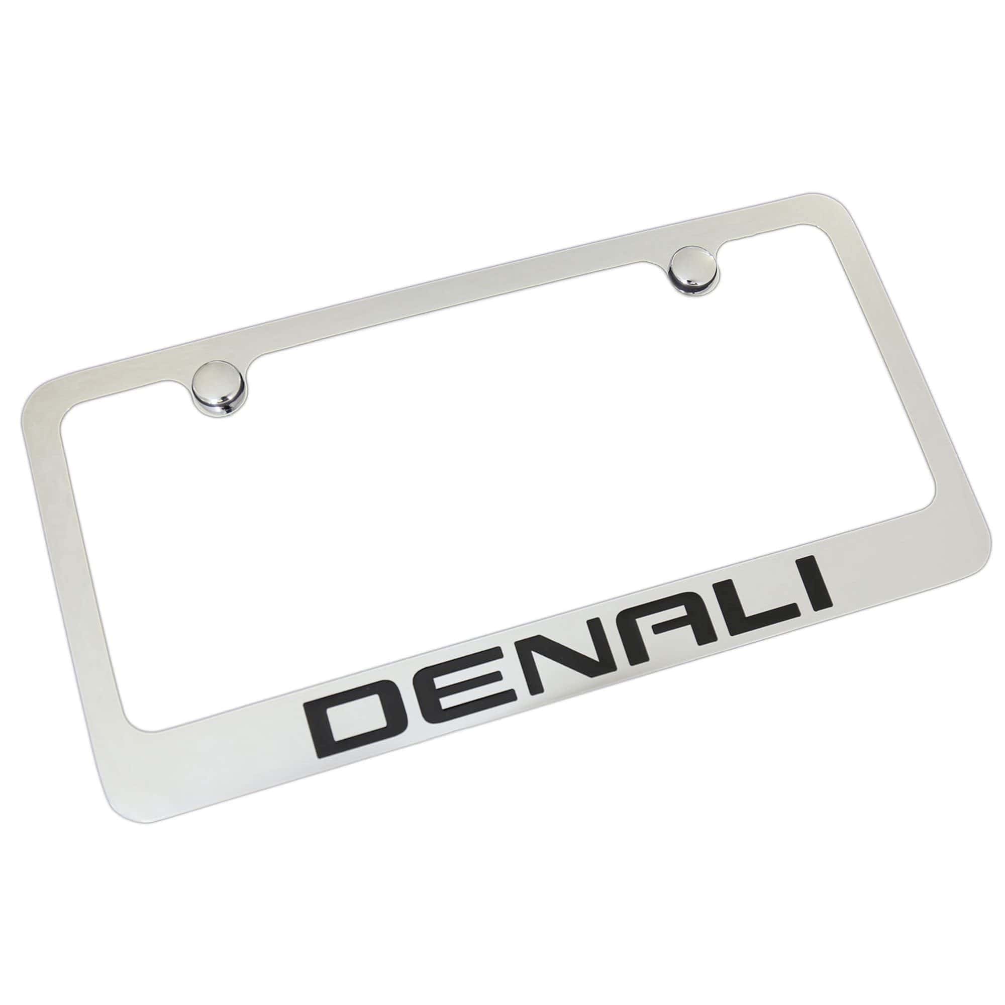 Marco de Placa de Licencia de Metal Cromado GMC Denali