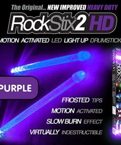 ROCKSTIX 2 HD MORADO INTENSO, BAQUETAS LED LUMINOSAS, con