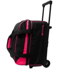 Bolsa de rodillo doble Pyramid Prime Negro/Rosa fuerte