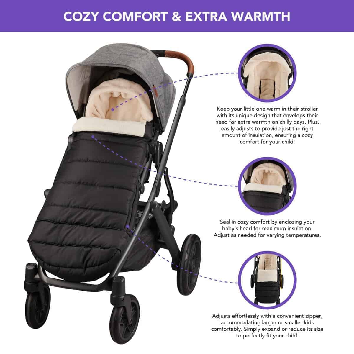 Bolso de abrigo compatible con UPPAbaby Vista V2, V3, - Imagen 5