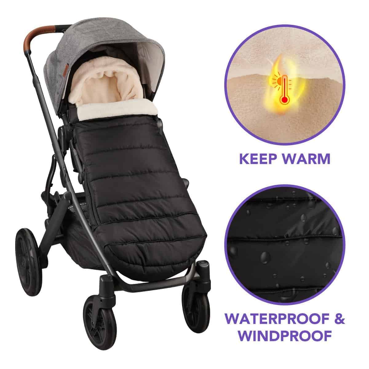 Bolso de abrigo compatible con UPPAbaby Vista V2, V3, - Imagen 7