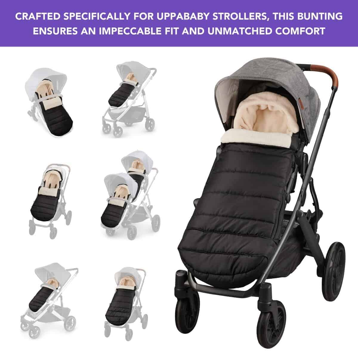 Bolso de abrigo compatible con UPPAbaby Vista V2, V3, - Imagen 3
