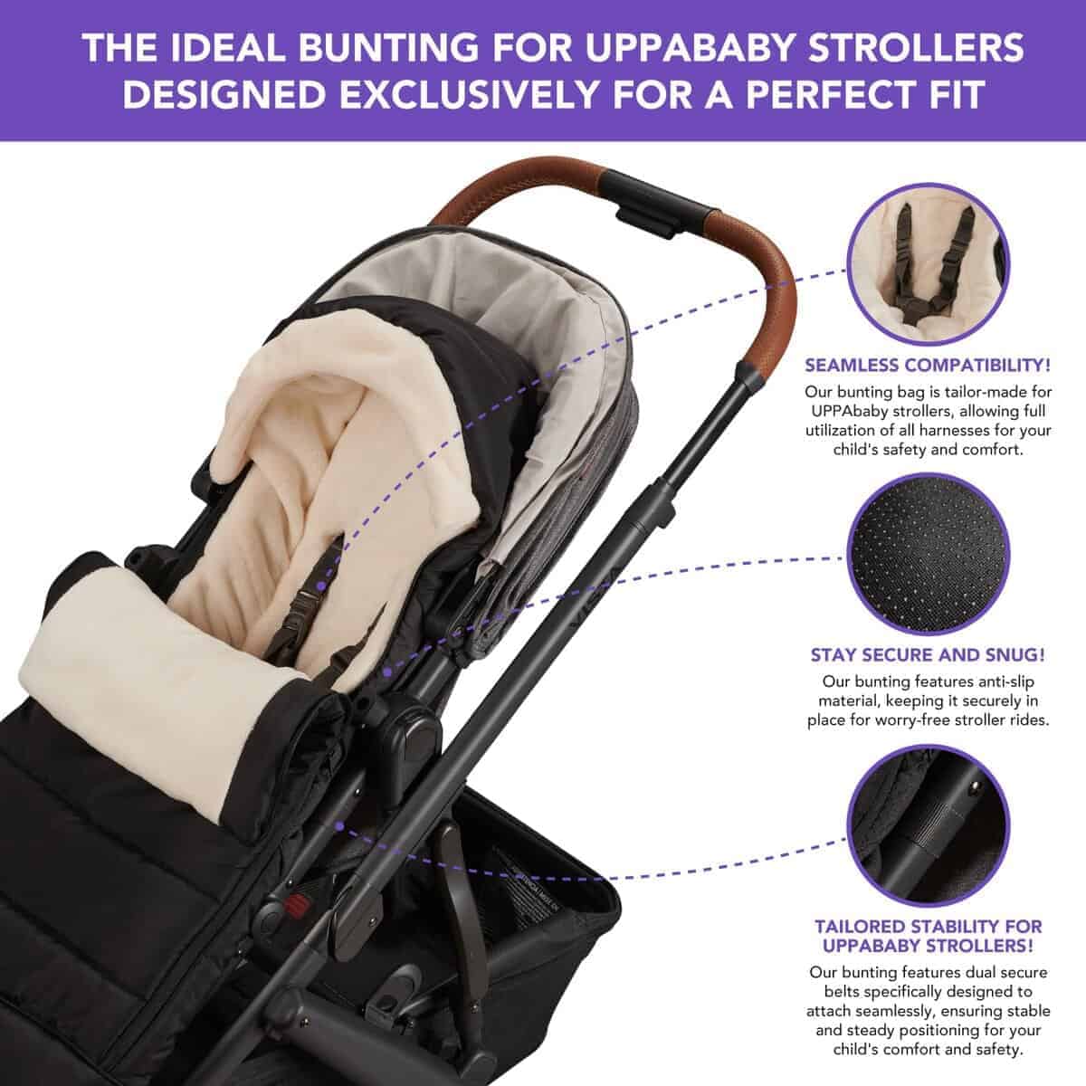 Bolso de abrigo compatible con UPPAbaby Vista V2, V3, - Imagen 4