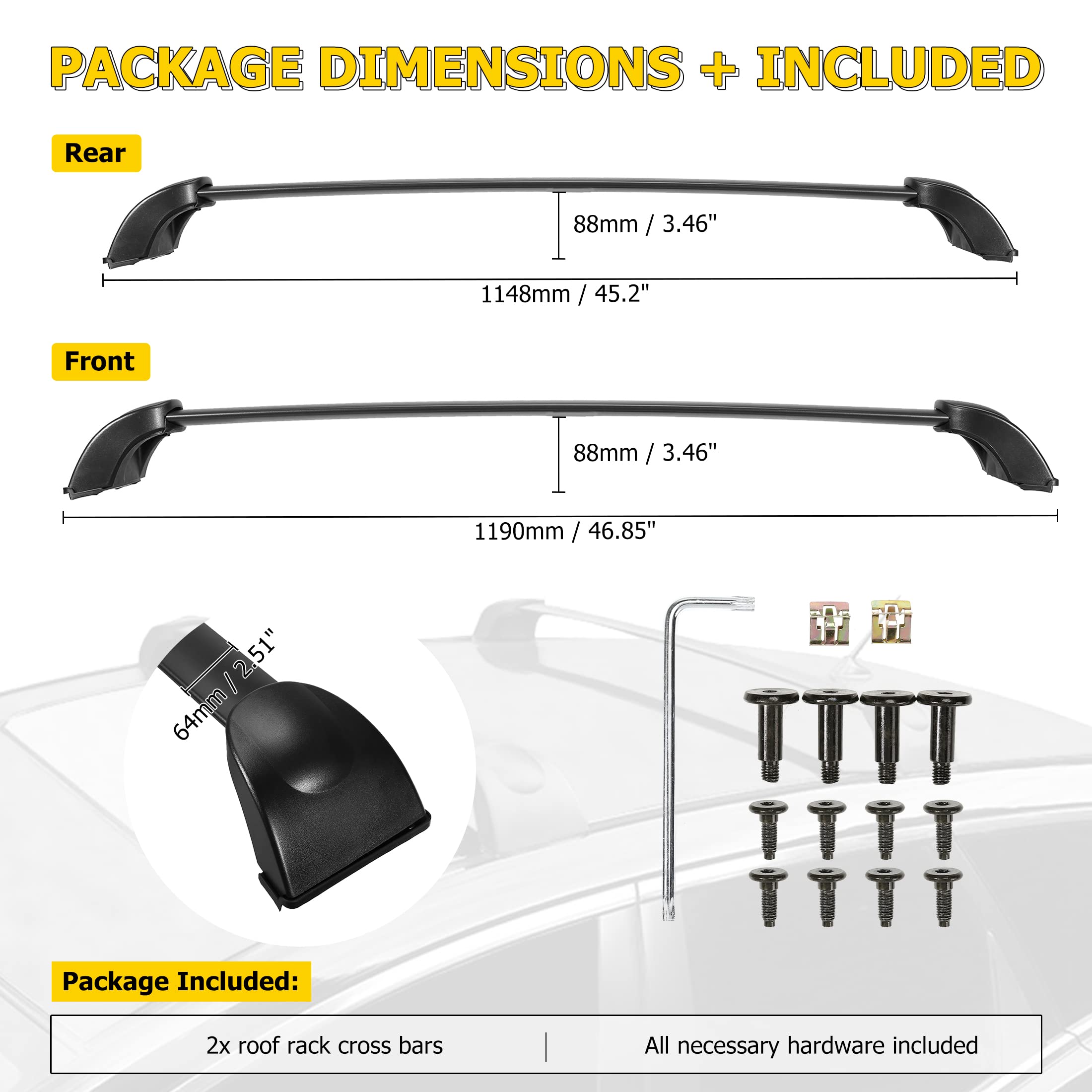 Barras de Techo para Mazda CX-7 2007 2008 2009 2010 2011 - Imagen 10
