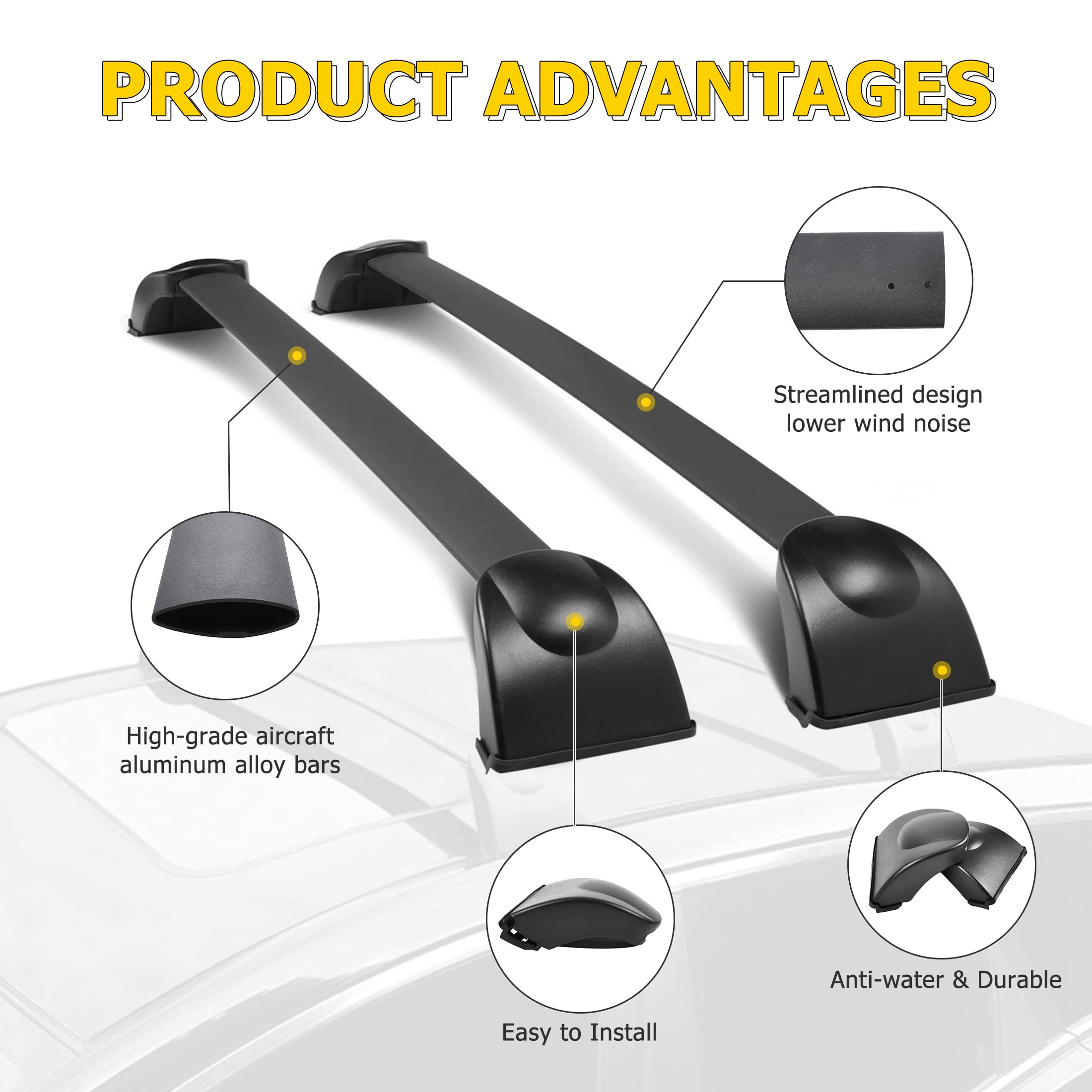 Barras de Techo para Mazda CX-7 2007 2008 2009 2010 2011 - Imagen 4