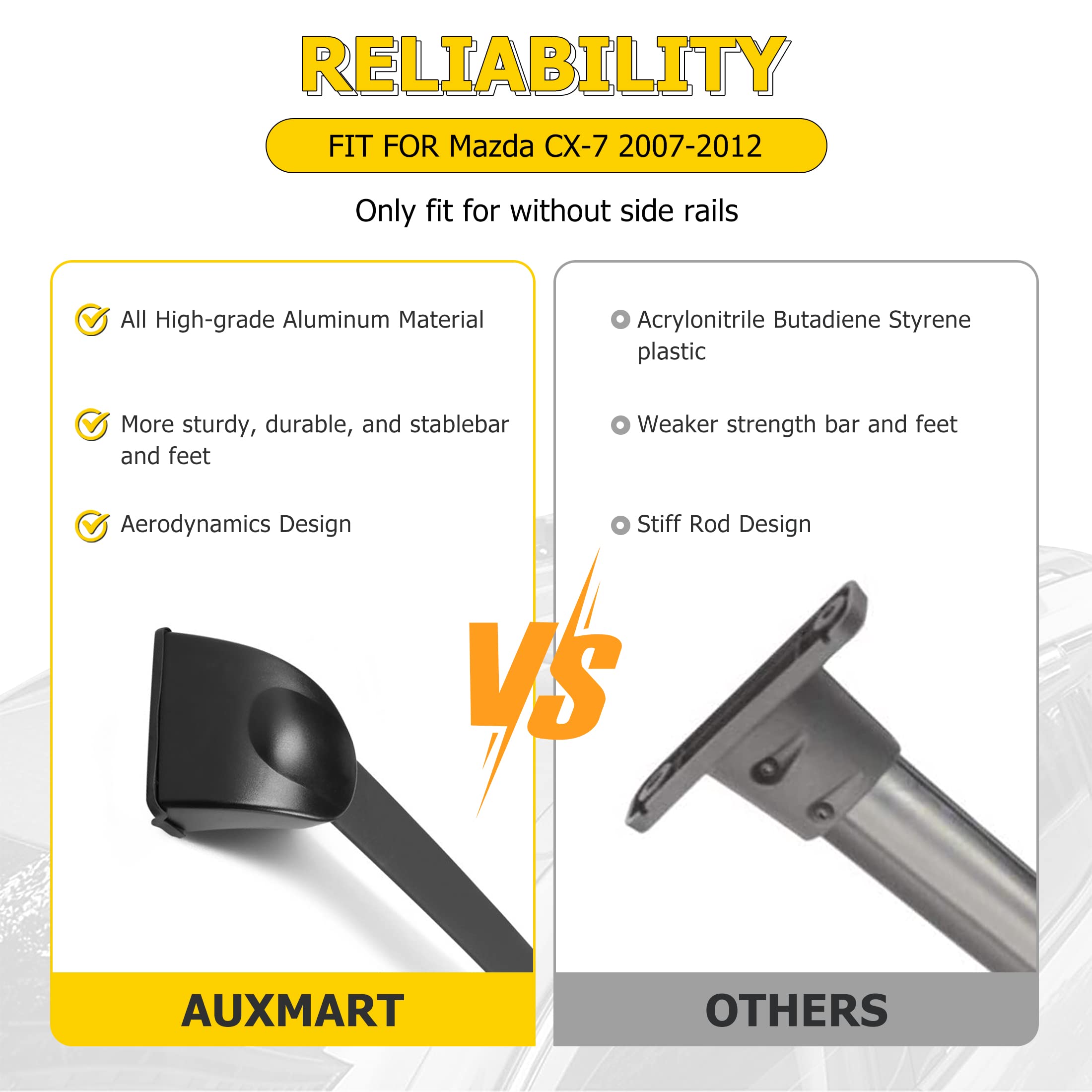 Barras de Techo para Mazda CX-7 2007 2008 2009 2010 2011 - Imagen 9