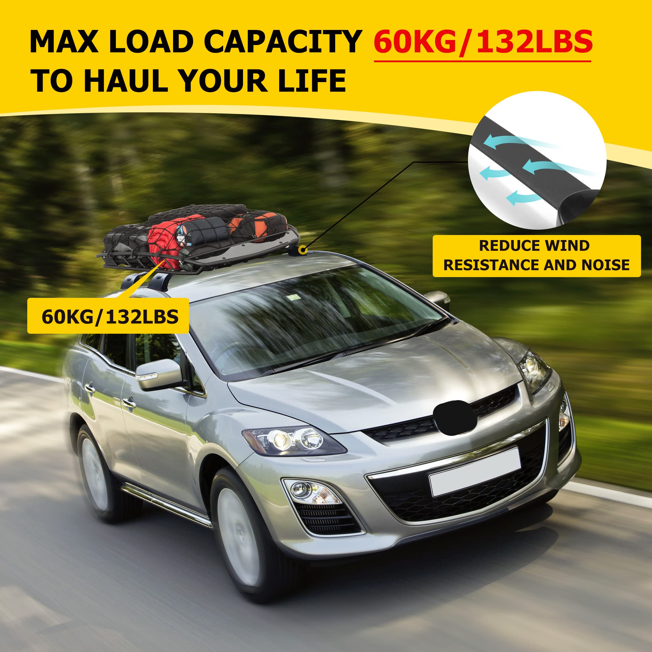 Barras de Techo para Mazda CX-7 2007 2008 2009 2010 2011 - Imagen 5