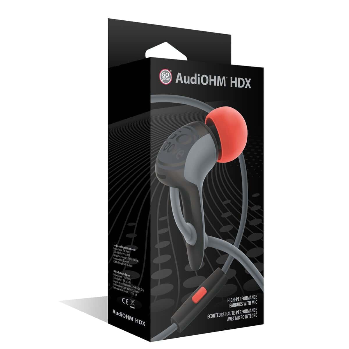 Audífonos con cable GOgroove AudiOHM HDX con micrófono y - Imagen 8
