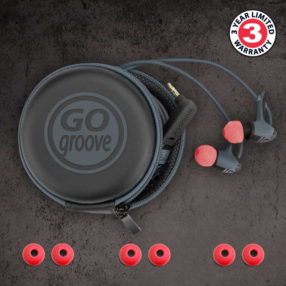 Audífonos con cable GOgroove AudiOHM HDX con micrófono y - Imagen 3
