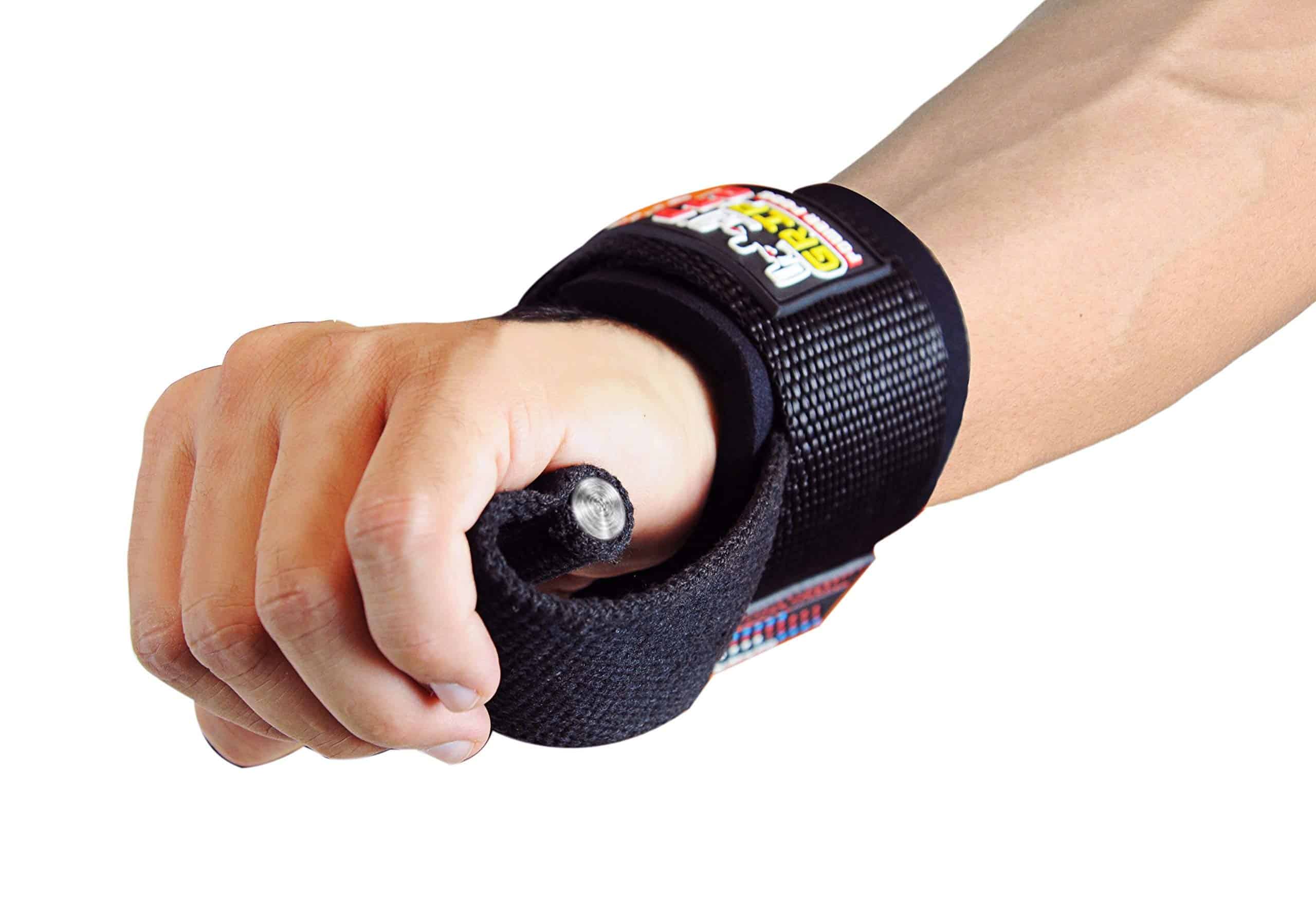 Manillas de Elevación con Protectores de Muñeca Acolchados