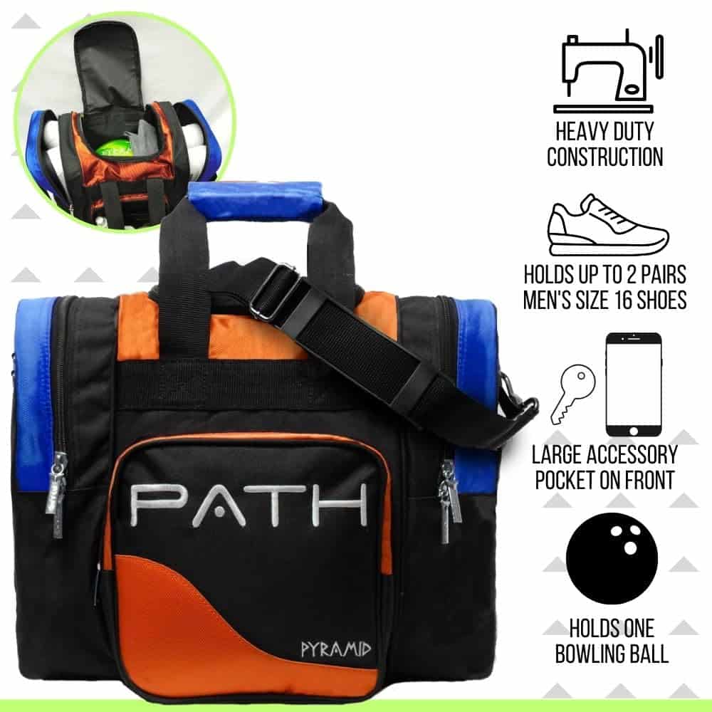 Bolso Sencillo Deluxe Pyramid Path Pro - Naranja/Azul Real - Imagen 3
