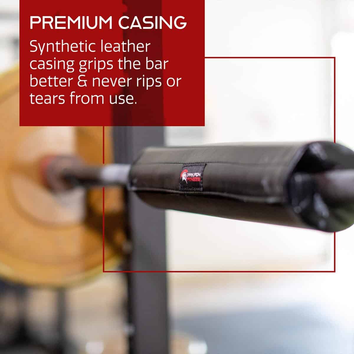 Barbell Pad Dark Iron Fitness - Logo Impreso - Acolchado - Imagen 4