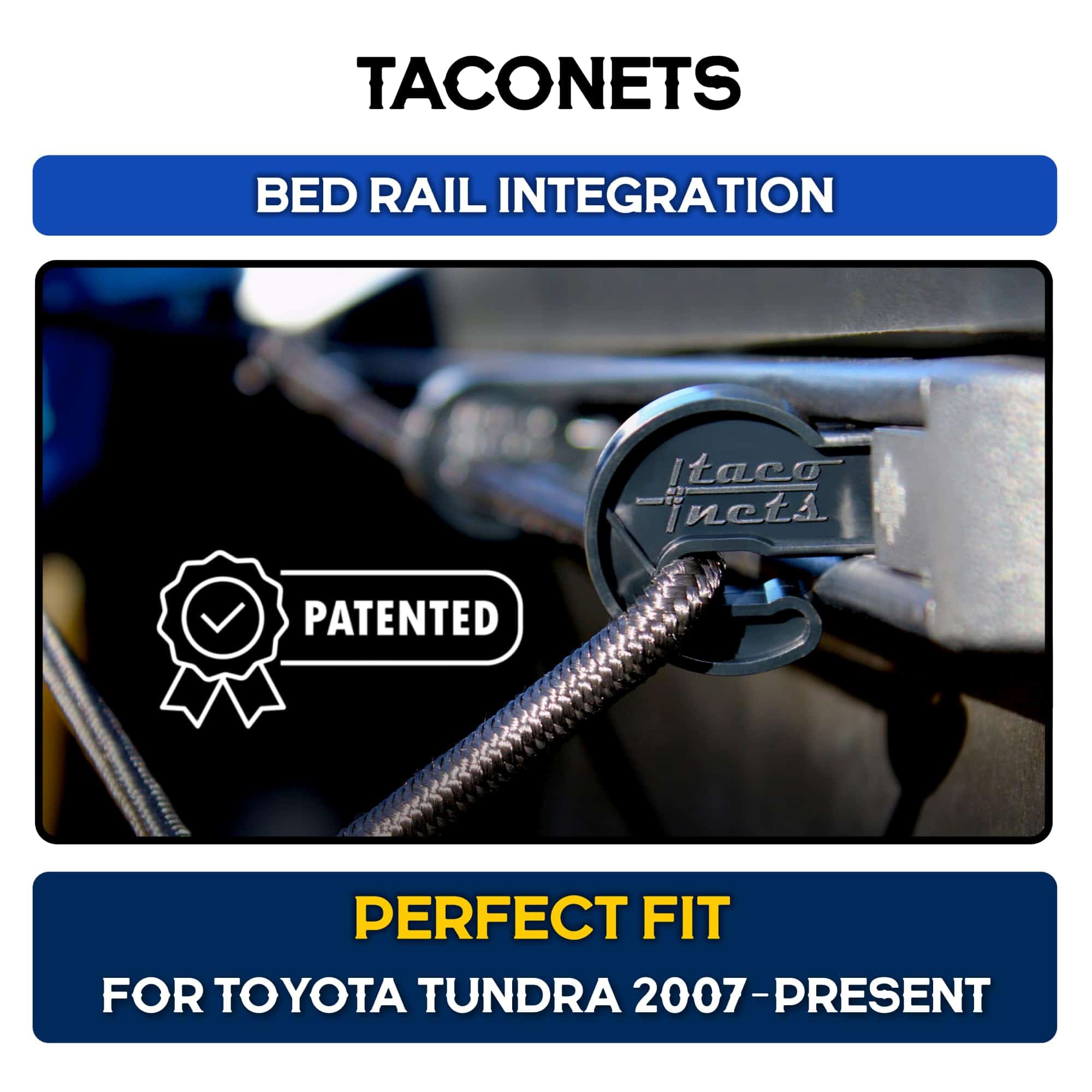 Red de carga TacoNets para Toyota Tundra con sistema de - Imagen 5