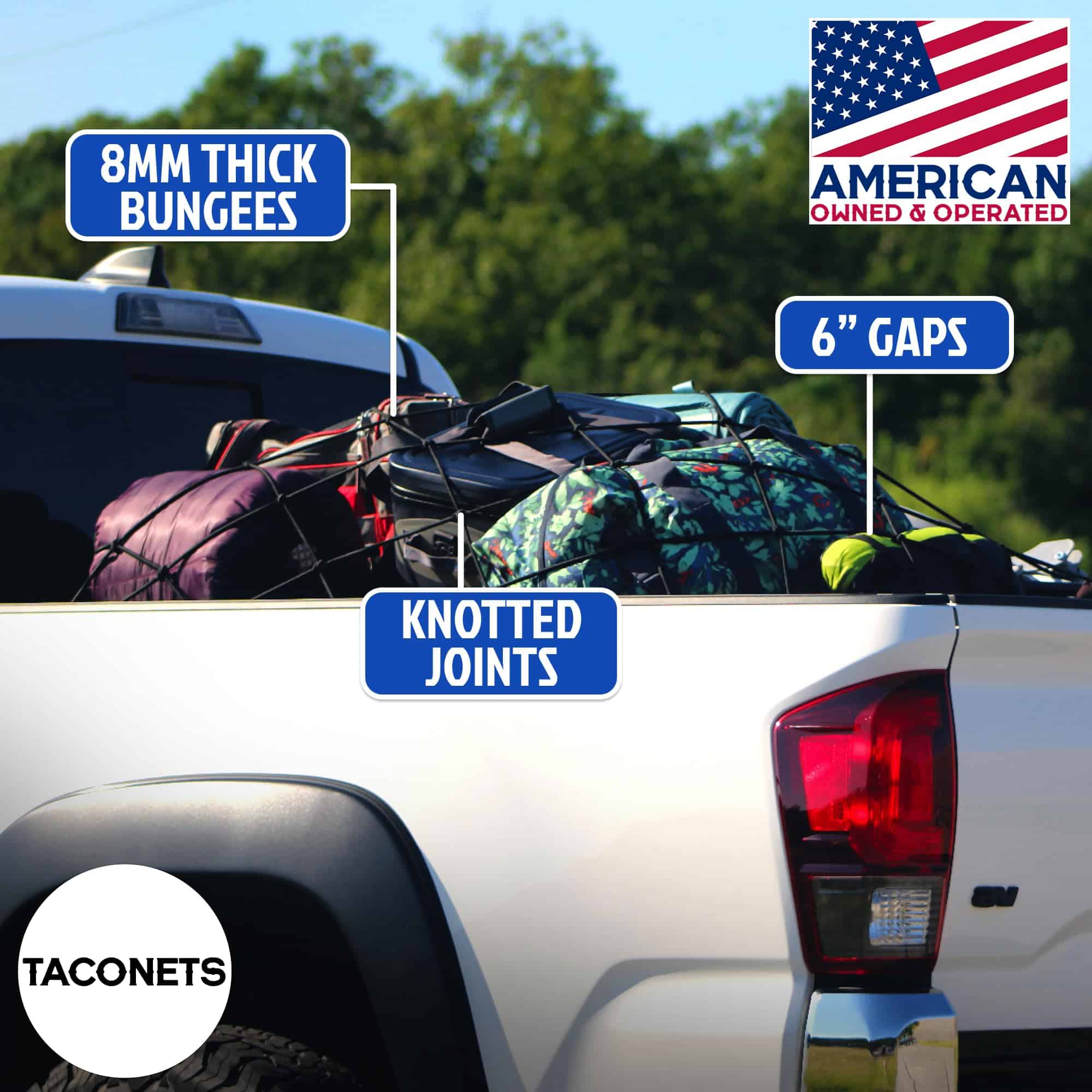 Red de carga TacoNets para Toyota Tundra con sistema de - Imagen 3