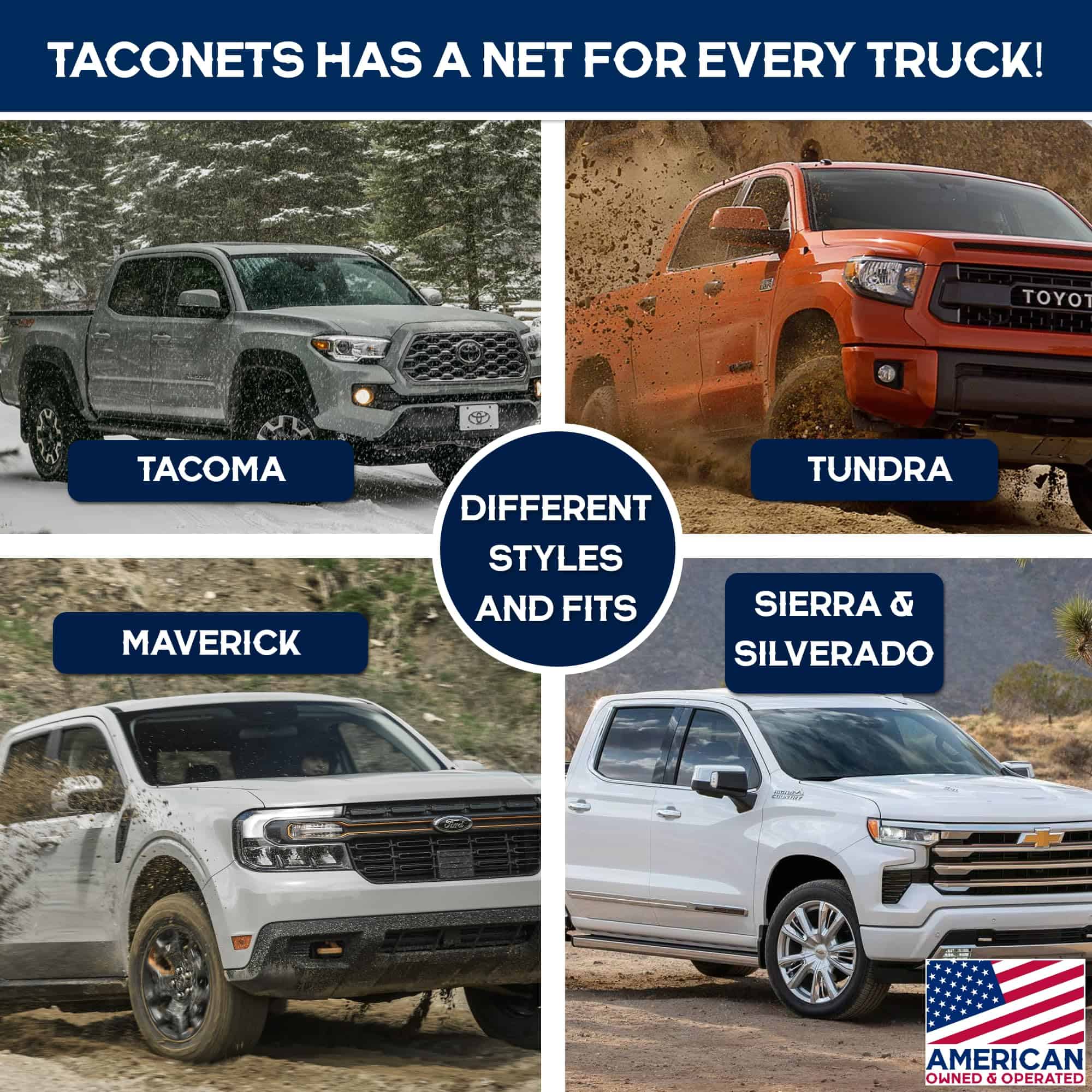 Red de carga TacoNets para Toyota Tundra con sistema de - Imagen 8