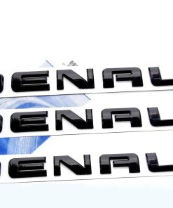 3 Paquete de Emblemas de Placa de Nombre Denali Negro OEM