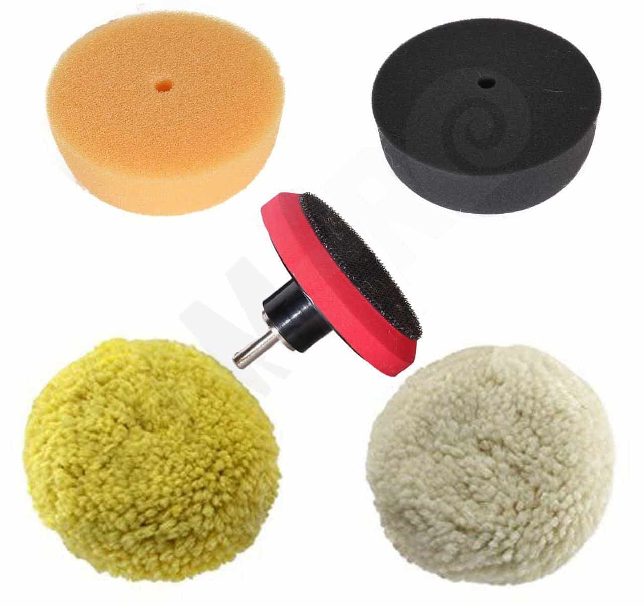 Kit de Pads para Pulir y Encerar para Auto de 3" RAM-PRO -