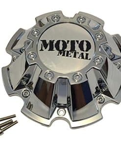 Tapacubo central cromado de repuesto para rueda Moto Metal