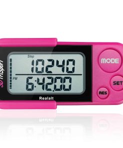 Realalt 3DTriSport Walking 3D Pedometer con Clip y Correa,