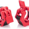 Greententljs Olympic Barbell Weight Clamps -Rojo