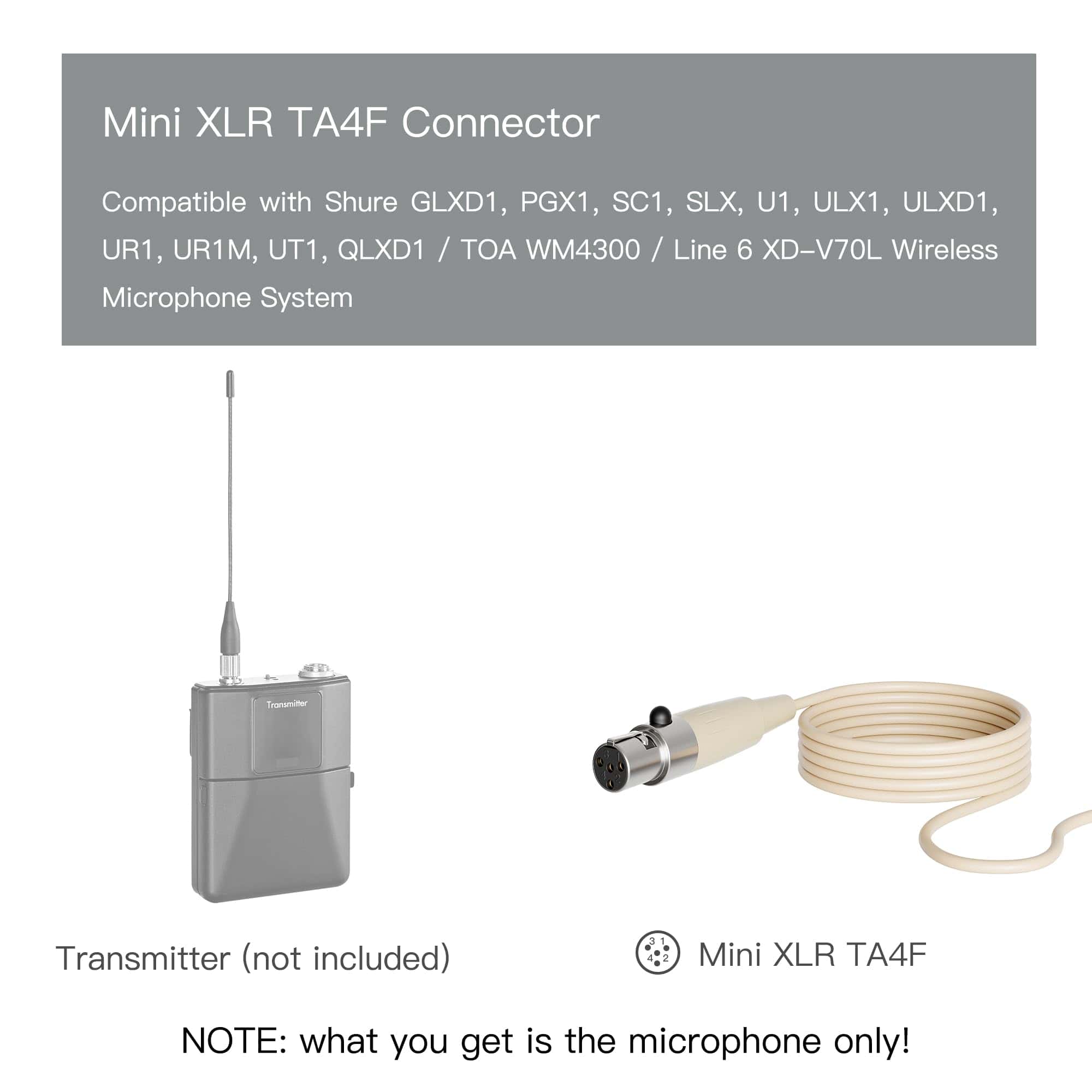 Micrófono de diadema J K Pro Headset MIC-J S90 compatible - Imagen 3