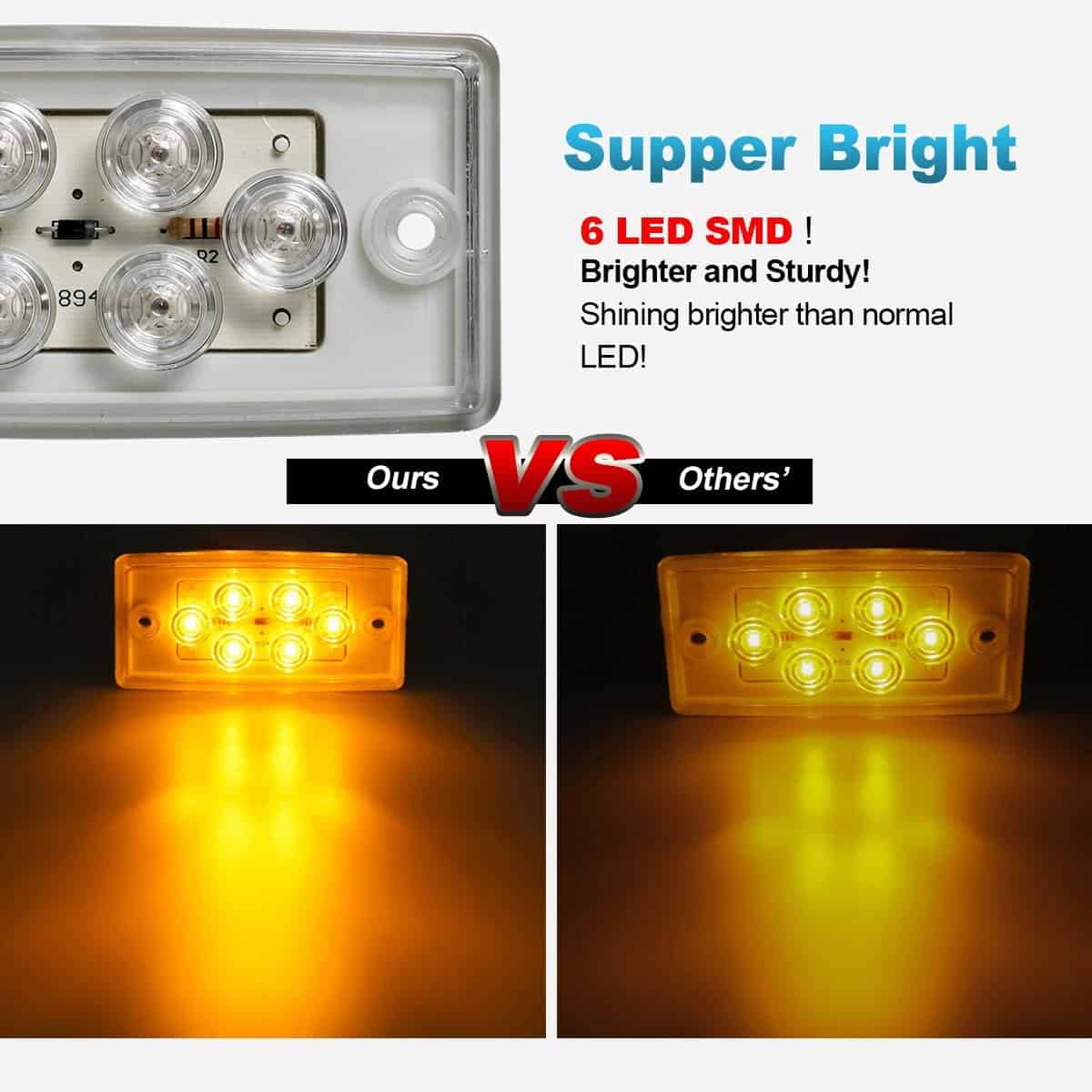 Partsam 5pcs Reemplazo para Luces de Cabina de Freightliner - Imagen 6