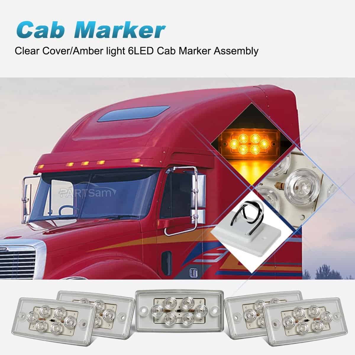 Partsam 5pcs Reemplazo para Luces de Cabina de Freightliner - Imagen 3