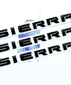 Yoaoo 3Pack OEM Black Sierra Placas de Nombre Emblemas