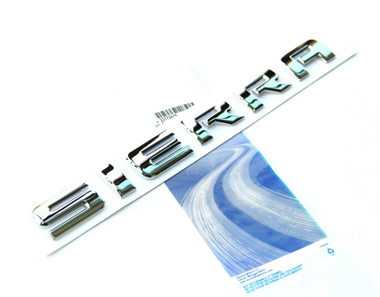 Emblemas de letras Sierra cromadas OEM de 3 paquetes - Imagen 3