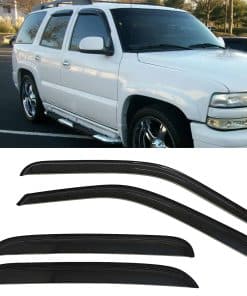 Deflectores de lluvia y sol para ventanas con tono ahumado