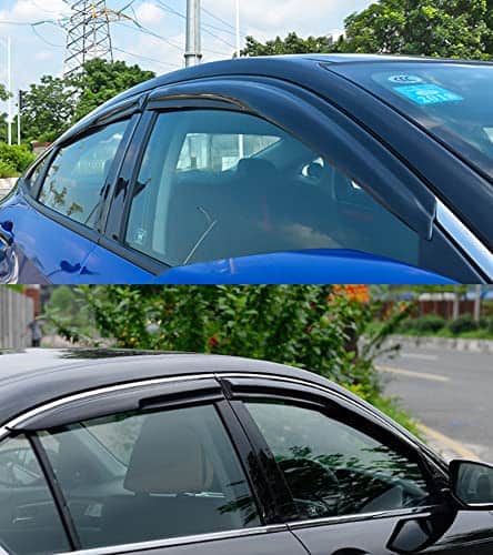 Deflector de ventanas ahumado para sol y lluvia, protector - Imagen 5