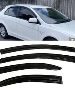 Deflectores de ventana tintados ahumados para sol y lluvia,