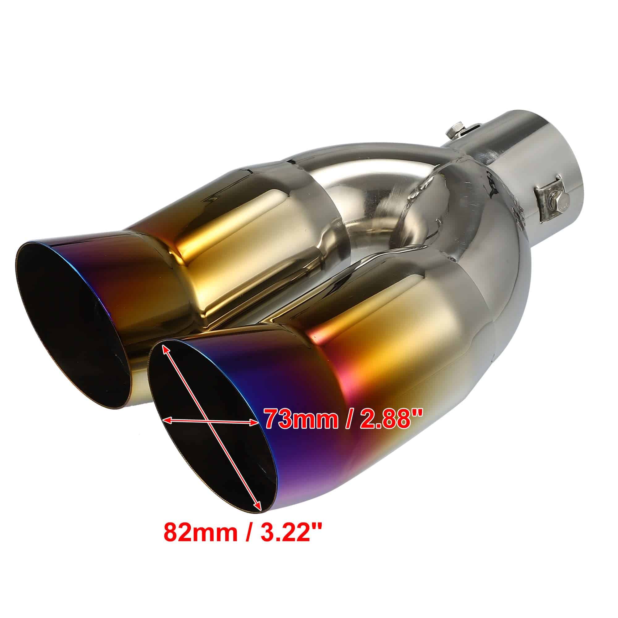 Salida Doble de Acero Inoxidable para Silenciador de Escape - Imagen 3