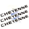 3Pack OEM Emblemas Negros de Placa de Nombre Cheyenne