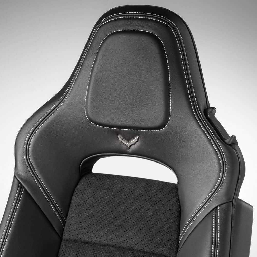 Emblema del Asiento de C7 Corvette Stingray Crossed Flags - Imagen 4
