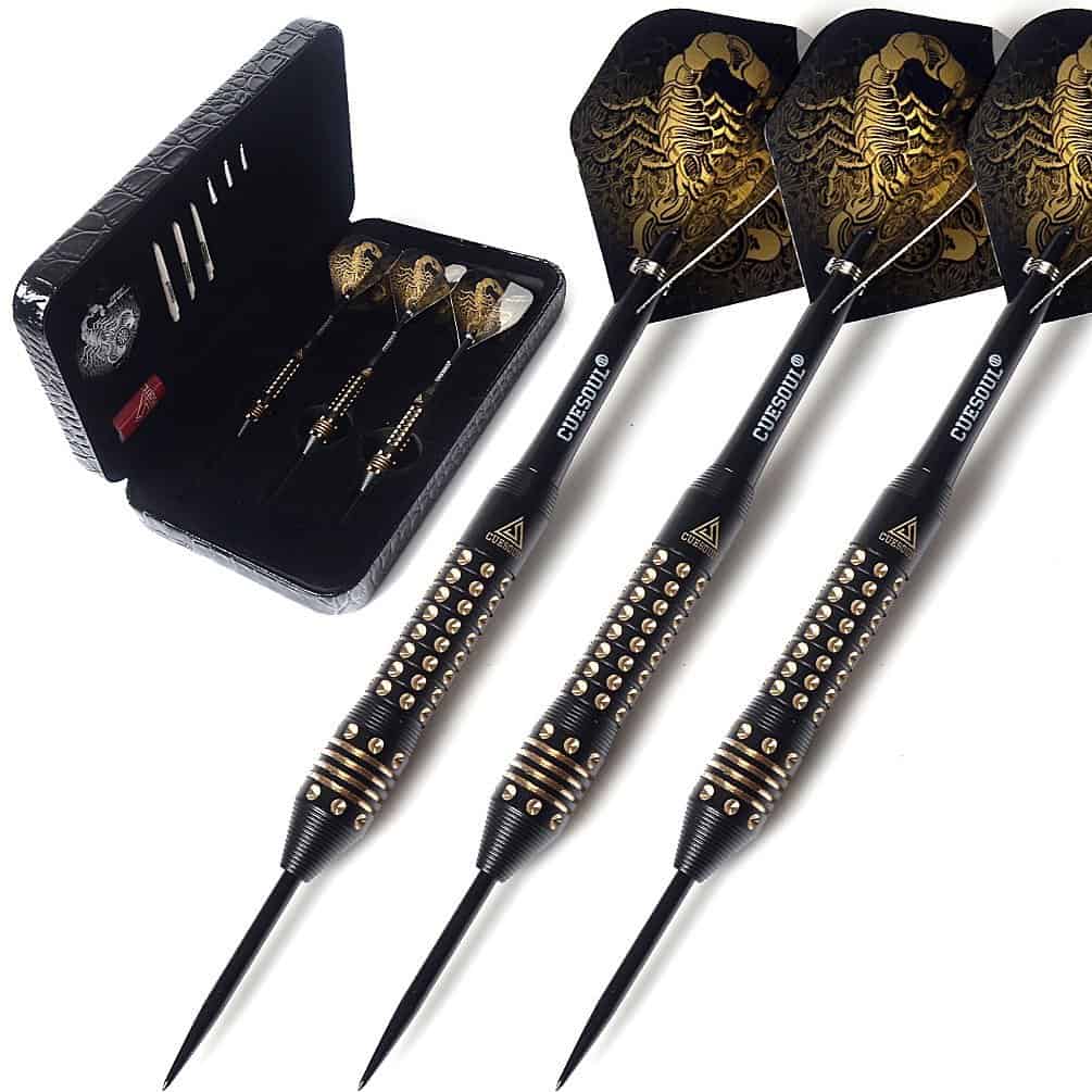 Set de dardos con punta de acero CUESOUL de 20 gramos con