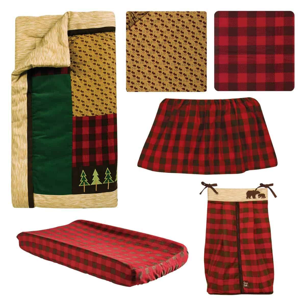 Set de Ropa de Cama para Cuna Trend Lab Northwoods de 6 - Imagen 3
