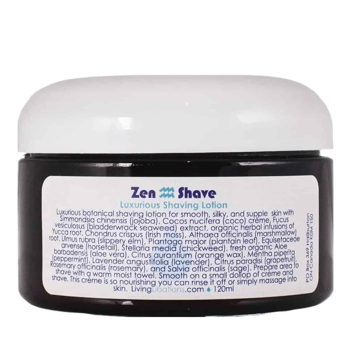 Living Libations - Crema de Afeitar Orgánica Zen | Belleza