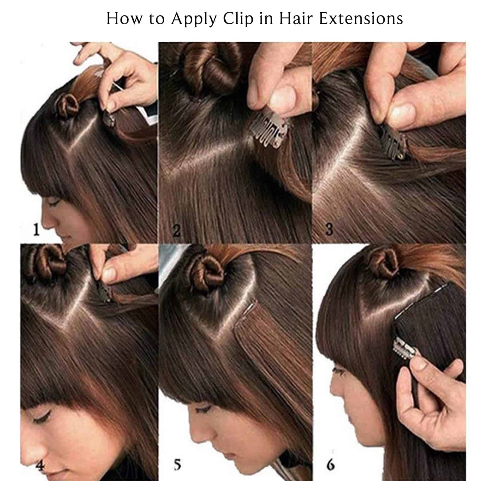 Extensiones de Cabello Clip in Pelo Humano Liso Sedoso Remy - Imagen 7